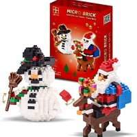 Нов комплект Коледа 2023 Блокчета - Дядо Коледа, Снежен Човек, Елен, снимка 1 - Други - 43511899