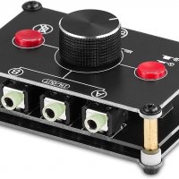 Nobsound Little Bear MC102 Mini 2(1)-IN-1(2)-OUT 3,5 мм стерео аудио превключвател селектор сплитер, снимка 1 - Ресийвъри, усилватели, смесителни пултове - 40119542