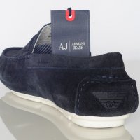 Armani Jeans мокасини велур размер 43, снимка 3 - Официални обувки - 43791726