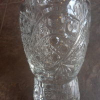 голяма кристална ваза , снимка 2 - Вази - 44933762