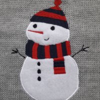 Коледен пуловер с апликация , снимка 2 - Бебешки блузки - 26854666