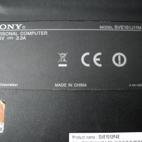 Sony – SVE151J11M, снимка 5 - Части за лаптопи - 33547639