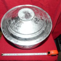 Бакър посуда с капак-1929г., снимка 3 - Антикварни и старинни предмети - 32289538