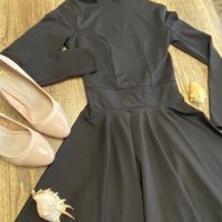 Черна, елегантна рокля, снимка 4 - Рокли - 28319645
