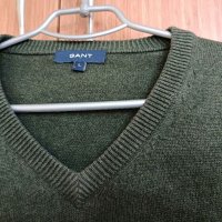 Gant мъжки пуловер размер L зелен , снимка 2 - Пуловери - 39580701