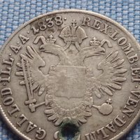 Сребърна монета 20 кройцера 1838г. Фердинанд първи Будапеща Австрийска империя 13700, снимка 10 - Нумизматика и бонистика - 42967775