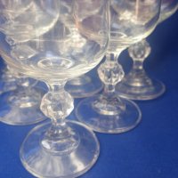 Ракиени чашки, стъклени от едно време, столче, 6 бр, снимка 7 - Чаши - 42988617