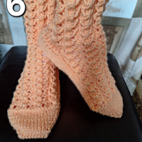 Плетени дамски чорапи, снимка 8 - Дамски чорапи - 44879582