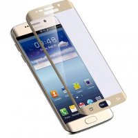 Стъклен протектор за Samsung Galaxy S7 G930F FullFace златен Gold скрийн протектор, снимка 1 - Фолия, протектори - 18355765