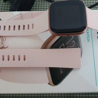 Смарт часовник Fitbit Versa 2,Розов,(включени S и L ленти)сърдечен ритъм, музика, вградена Alexa, пр, снимка 11 - Смарт гривни - 40420172