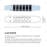 2бр. Ленти термометър за многократна употреба за бебета и деца , снимка 2 - Други - 43135215