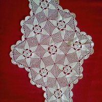 Ромбоид, плетен на една кука, снимка 2 - Декорация за дома - 34961606