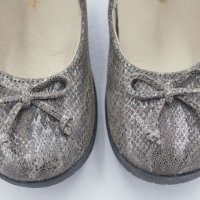 №18, Официални обувки за момиче сиви с панделка и велкро, снимка 10 - Бебешки обувки - 28616929