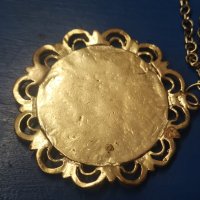 Старинен посребрен медальон, снимка 4 - Колиета, медальони, синджири - 43713030