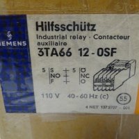 контактор Siemens 3TA66 12-OSF 110V 40/60Hz industrial relay, снимка 14 - Резервни части за машини - 37505225