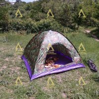Камуфлажна четириместна палатка, снимка 1 - Палатки - 32982388