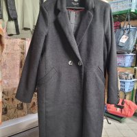 MOHITO класическо вълнено,черно палто- 42 размер , снимка 1 - Палта, манта - 43178302