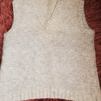 Вълнен пуловер без ръкави,мъжки+подарък , снимка 1 - Пуловери - 39428020