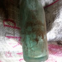 Старо шише с порцеланова тапа и надпис "Лимонадъ съ аромат плодъ" , снимка 5 - Колекции - 32751450