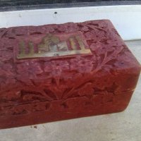 Индийска кутия дърворезба, снимка 2 - Други ценни предмети - 37401892