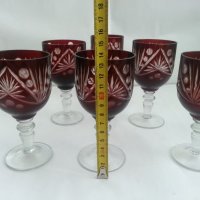 Кристални чаши, снимка 2 - Антикварни и старинни предмети - 33271299