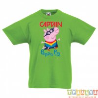 Детска тениска Peppa pig capitan, снимка 3 - Детски тениски и потници - 33167915