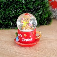Коледна снежна топка преспапие чашка Merry Christmas, снимка 5 - Декорация за дома - 26708381