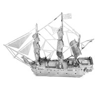 3D лазерно изрязан металeн пъзел Black Pearl Pirate Ship - Направи си сам., снимка 6 - Пъзели - 43156990