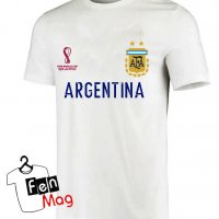 Футболна тениска на Аржентина и Меси WORLD CUP 2022 Qatar!Фен тениска на ARGENTINA и MESSI!, снимка 2 - Фен артикули - 38641040