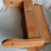 дървена уникална поставка за кухненска хартия и фолио, снимка 4 - Аксесоари за кухня - 40343942