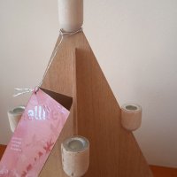 Коледен дървен свещник, снимка 7 - Декорация за дома - 33085880