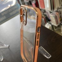 Apple iPhone 12 Pro Max Прозрачен кейс с кант, снимка 3 - Калъфи, кейсове - 38481343