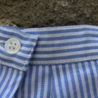 Риза с дълъг ръкав - бяло и синьо райе с бродерия LC WAIKIKI - 122-128см/7-8г., снимка 11 - Детски ризи - 33371729