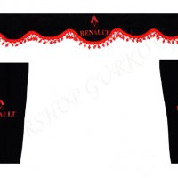 Комплект черни пердета с червени пискюли и лого, снимка 6 - Аксесоари и консумативи - 27639595