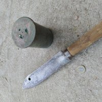 Гилза от 1911 год. и Нож от 1914 год. ( Австрийска гилза и Френски нож ), снимка 1 - Антикварни и старинни предмети - 39571611