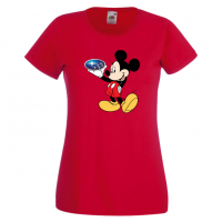 Дамска тениска Mickey Mouse Subaru .Подарък,Изненада,, снимка 8 - Тениски - 36529158