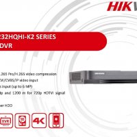 HIKVISION DS-7232HQHI-K2 32 Канален DVR за HD-TVI/AHD/CVI/IP 2MP 1920x1080/4MP Lite 1280x1440 800/48, снимка 1 - Комплекти за видеонаблюдение - 27710699