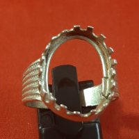 Сребърен пръстен /без камък/, снимка 2 - Пръстени - 38411992