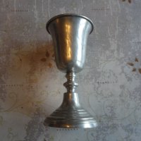 Испански калаен бокал чаша потир Pedraza Segovia, снимка 2 - Антикварни и старинни предмети - 43773909