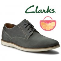 ПРОМО 🍊 CLARKS № 41 🍊 Мъжки ежедневни елегантни обувки BLUE NUBUCK нови с кутия, снимка 8 - Спортно елегантни обувки - 33553387