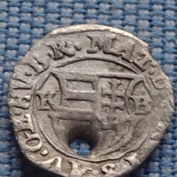 Сребърна монета денарий 1616г. Матиаш първи Кремниц Унгария 13800, снимка 2 - Нумизматика и бонистика - 42967929