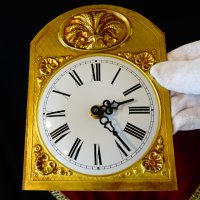 Настолен часовник,месинг,дърво. , снимка 10 - Антикварни и старинни предмети - 43844766