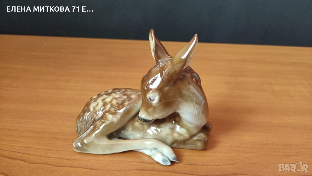 *Metzler&Ortloff* Германия фигурка на сърничка от глазиран порцелан, снимка 1