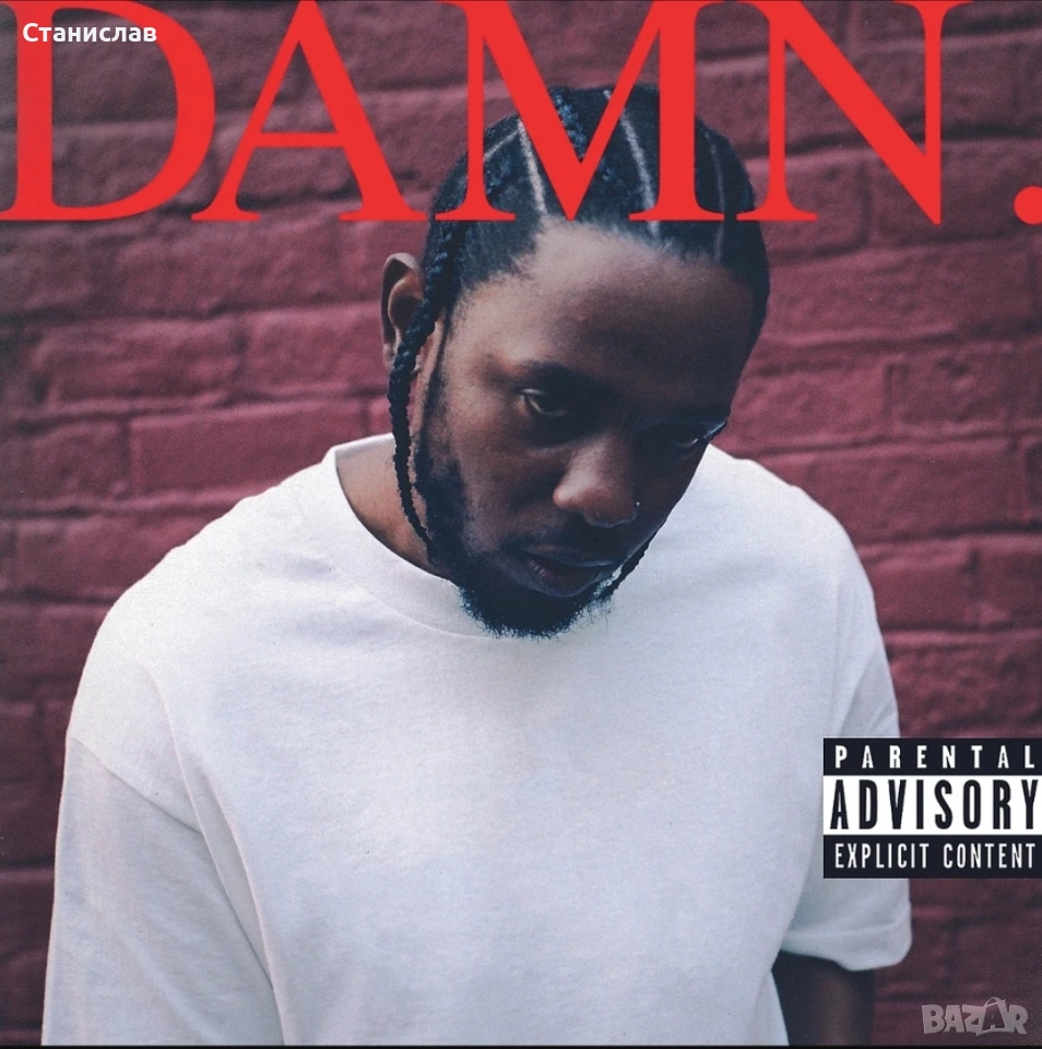 Kendrick Lamar DAMN плакат 60х60см, снимка 1