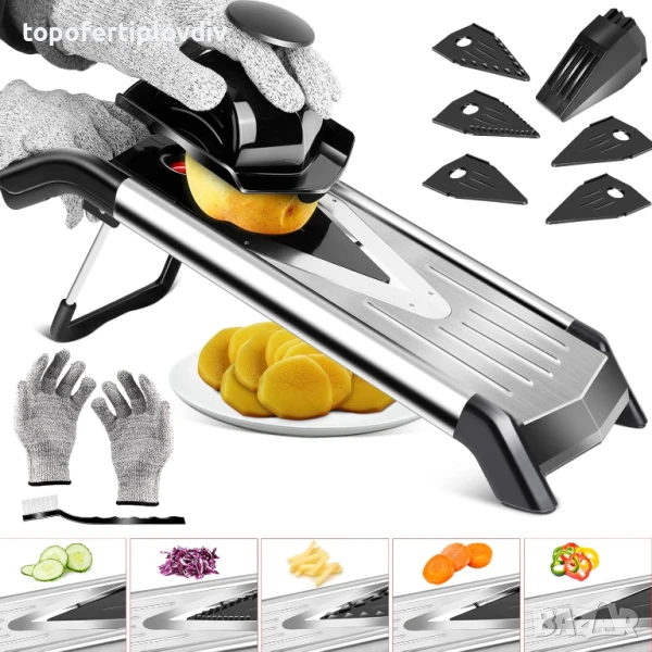 Ръчно ренде за зеленчуци MASTERTOP Mandolin Vegetable Cutter, снимка 1