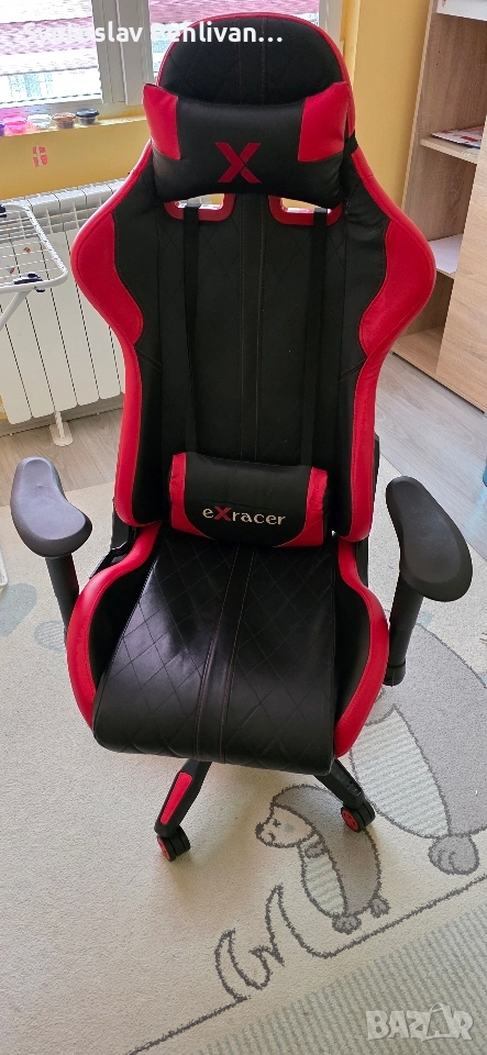 Геймърски стол eXracer – удобен, със забележки, снимка 1