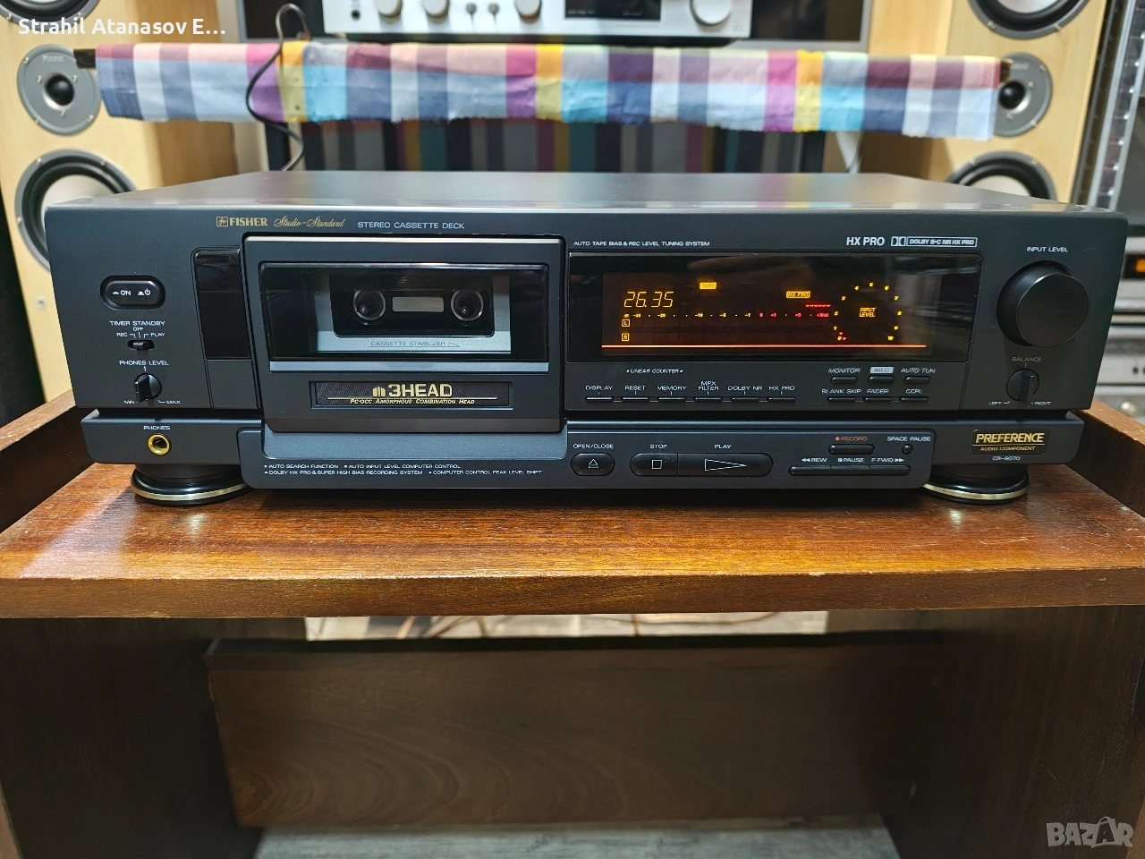 Fisher CR-9070 Триглав Стерео Дек, снимка 1