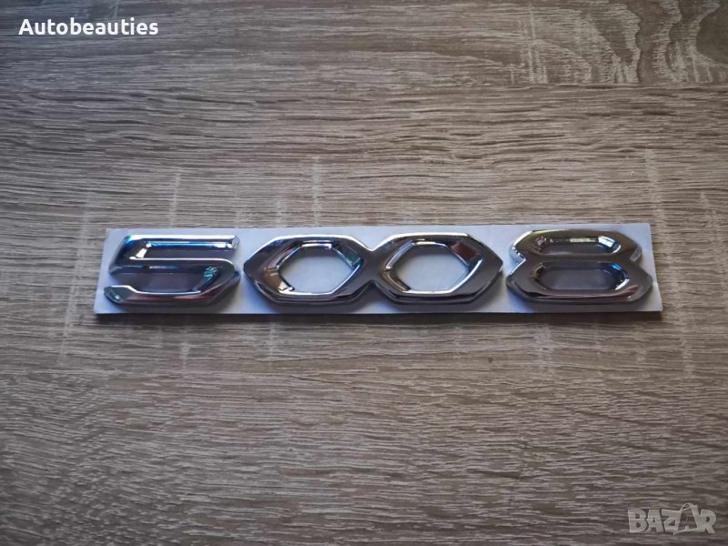 Емблема надпис лого Пежо Peugeot 5008 нов стил, снимка 1