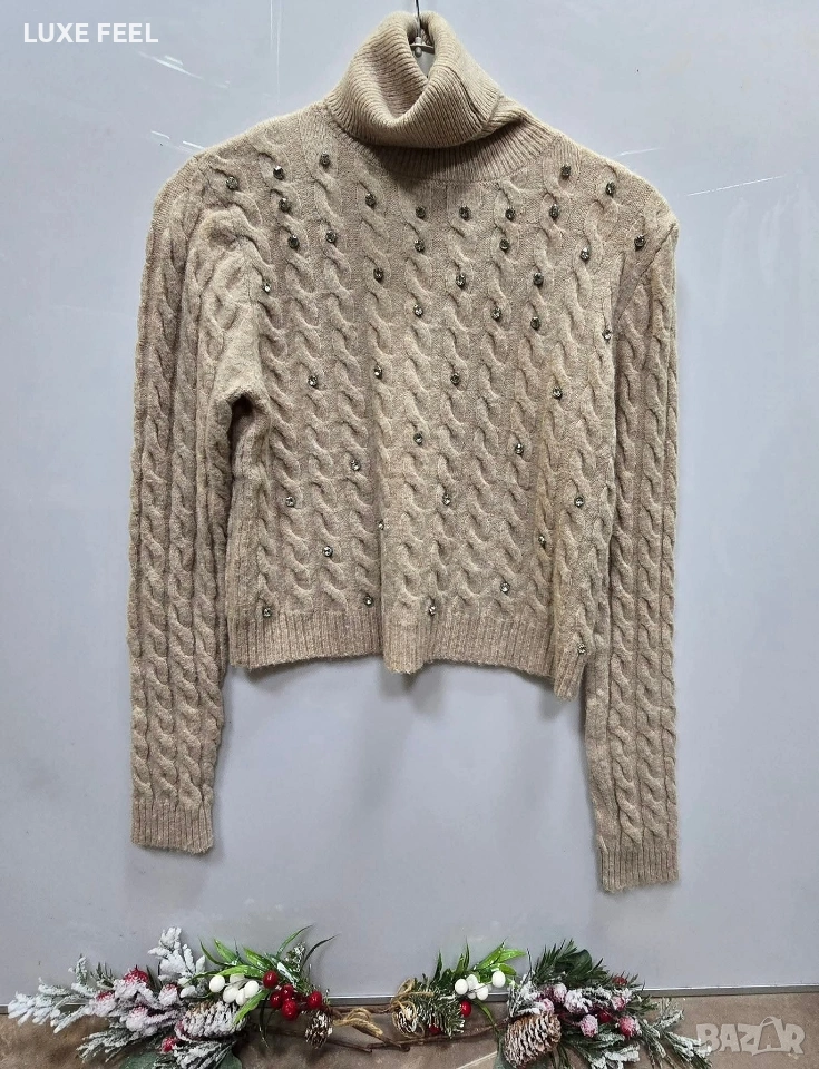 Дамски Пуловер с Камъни ⚜️, снимка 1