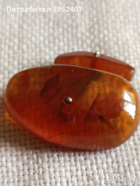 Ръкавели от балтийски кехлибар, снимка 1